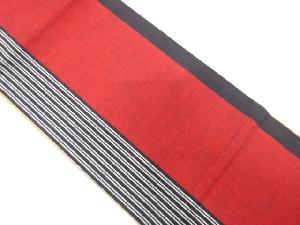 縞模様織出し全通袋帯